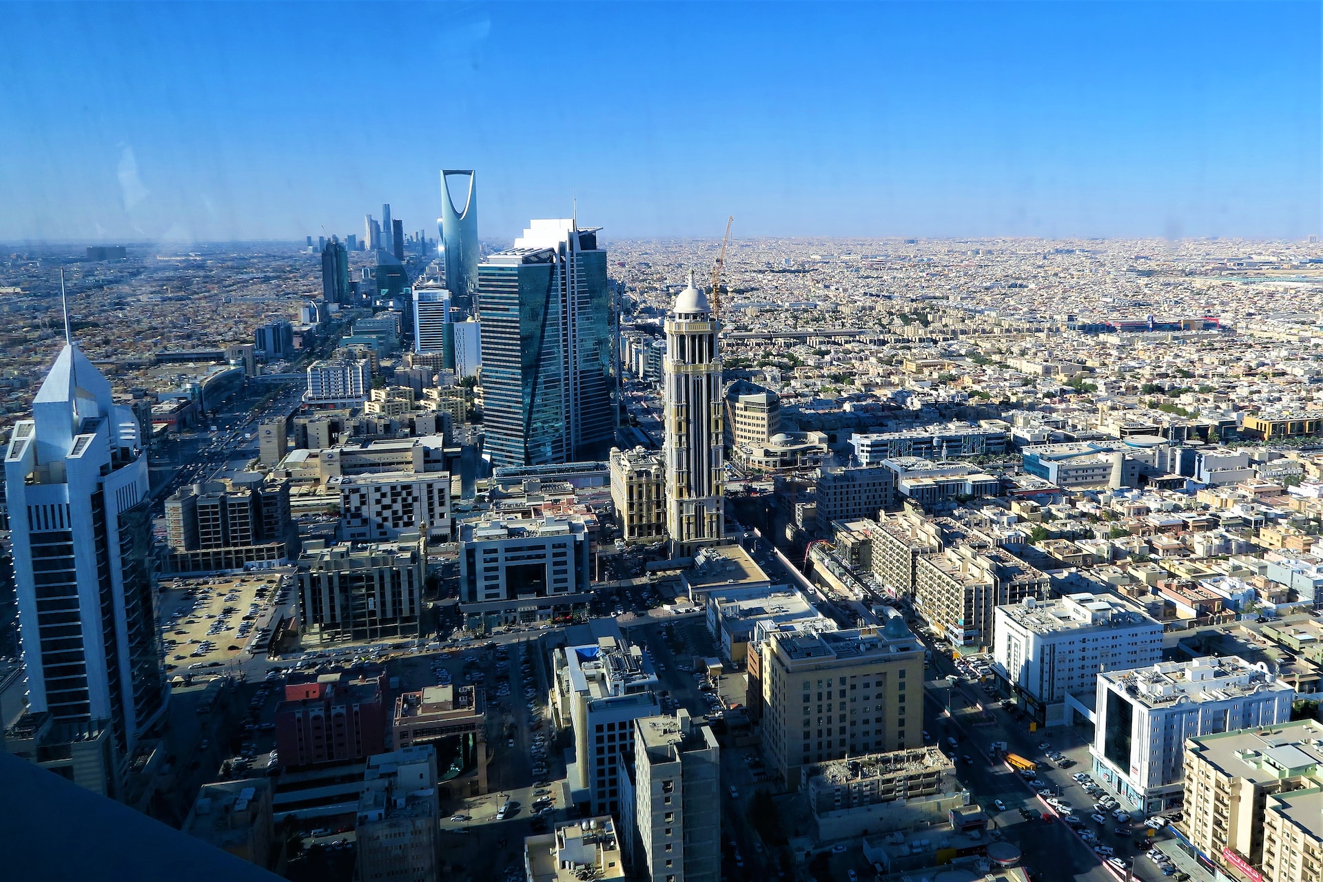 An aerial view of Riyadh, Saudi Arabia's capital city
